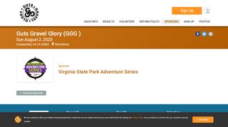 
                            2. Guts Gravel Glory (GGG ): Virginia State Park Adventure Series