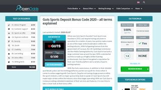 
                            6. Guts Sports deposit bonus code 2019 » Bookmaker Rating 2019 ...