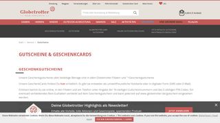 
                            12. Gutscheine & GeschenkCards | Globetrotter.de