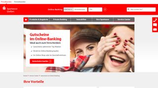 
                            10. Gutscheine im Online-Banking | Sparkasse Gießen