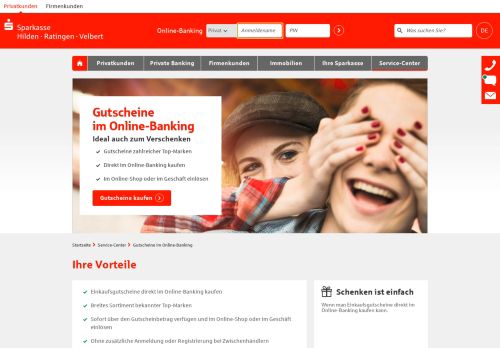 
                            12. Gutscheine im Online-Banking | Sparkasse Hilden-Ratingen-Velbert