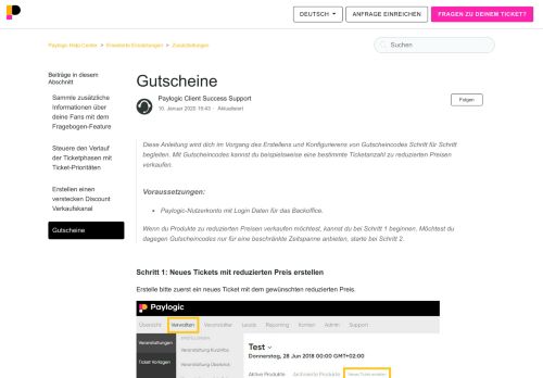 
                            6. Gutscheine – Paylogic Help Center