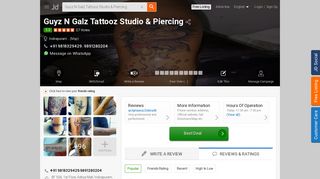 
                            10. Guyz N Galz Tattooz Studio & Piercing, Indirapuram - Tattoo Artists in ...