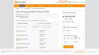 
                            6. GV Main-Kinzig (Gastarife und Gaspreise) - Verivox