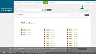 
                            10. GVBl. - Übersicht - Kirchenrecht Online-Nachschlagewerk
