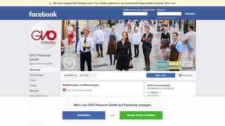 
                            12. GVO Personal GmbH - Startseite | Facebook