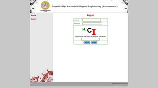 
                            5. GVPCoE(A) -- Login - Gayatri Vidya Parishad College of Engineering