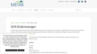 
                            8. GVS-Ordermanager - Johann A. Meyer GmbH