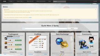 
                            12. GW2Spidy | Guild Wars 2 Tradingpost Graphs