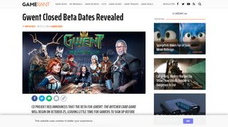 
                            10. Gwent Closed Beta Dates Revealed – Game Rant