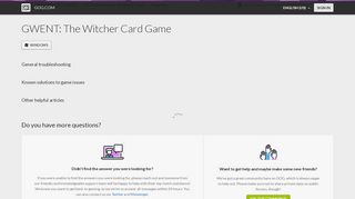 
                            7. GWENT: The Witcher Card Game – GOG.COM SUPPORT CENTER