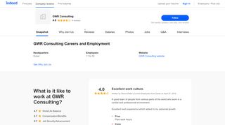 
                            12. GWR Consulting Careers and Employment | Indeed.com