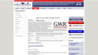 
                            13. GWR Consulting jobs in Panamá,Consulting,Customer ...