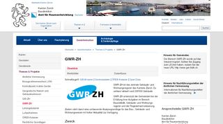 
                            6. GWR-ZH - Amt für Raumentwicklung - Kanton Zürich