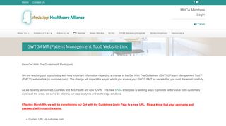 
                            2. GWTG PMT (Patient Management Tool) Website Link - Mississippi ...