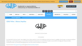 
                            10. GWUP - Die Skeptiker - Wien