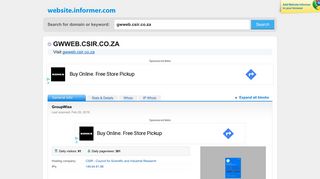 
                            7. gwweb.csir.co.za at Website Informer. GroupWise. Visit Gwweb Csir.