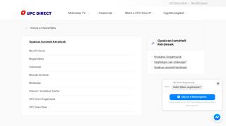 
                            8. Gyakran Ismételt Kérdések - UPC Direct