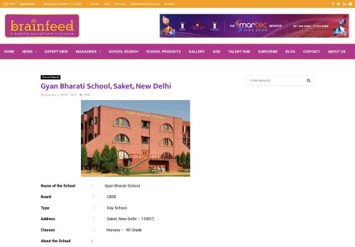 
                            6. Gyan Bharati School, Saket, New Delhi | School Search | Education