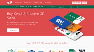 
                            1. Gyft: Buy, Send & Redeem Gift Cards Online or with Mobile App