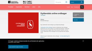 
                            10. Gyldendals online ordbøger | Randers Bibliotek