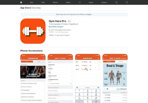 
                            2. Gym Hero Pro im App Store - iTunes - Apple