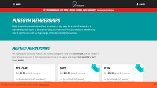 
                            1. Gym Membership Options | Join Today | PureGym