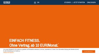 
                            3. GYM10 Fitness - Fitnessstudio ab 10€/Monat. Keine Vertragsbindung ...