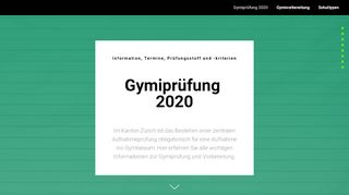 
                            8. Gymiprüfung 2019 - Gymiprüfung in Zürich