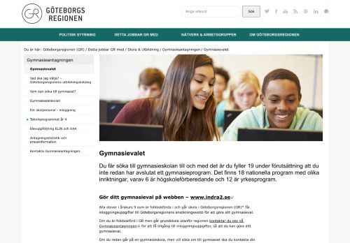 
                            5. Gymnasievalet - Göteborgsregionen (GR)