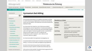 
                            10. Gymnasium Bad Aibling - SZ Bildungsmarkt