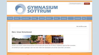 
                            2. Gymnasium Sottrum - IServ: Unser Schulntranet