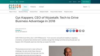 
                            5. Gys Kappers, CEO of Wyzetalk: Tech to Drive Business Advantage in ...