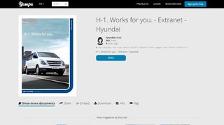 
                            10. H-1. Works for you. - Extranet - Hyundai - Yumpu