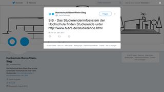 
                            8. H Bonn-Rhein-Sieg on Twitter: 