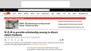 
                            7. H-E-B to provide scholarship money to direct admit students - San ...