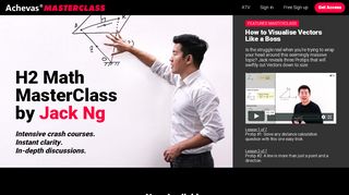 
                            6. H2 Math MasterClass by Jack Ng - Achevas® TV