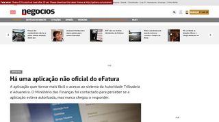
                            13. Há uma aplicação não oficial do eFatura - Impostos - Jornal de ...