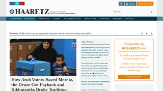 
                            2. Haaretz - Israel News | Haaretz.com