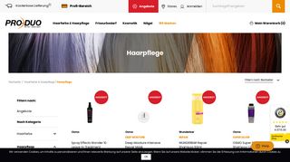 
                            7. Haarpflege - professionelle Friseurprodukte von PRO DUO