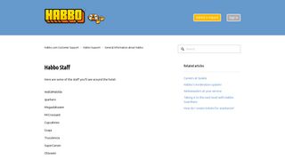 
                            1. Habbo Staff – Habbo.com Customer Support