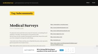 
                            7. habcommunity – medicalsurveys - paid physician surveys for honoraria