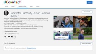 
                            11. Habitat for Humanity UConn Campus Chapter - UConntact