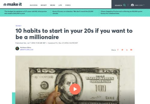 
                            6. Habits to start now if you want to get rich - CNBC.com