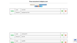 
                            8. habplus.com - free accounts, logins and passwords
