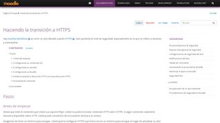 
                            1. Haciendo la transición a HTTPS - MoodleDocs