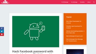 
                            9. Hack Facebook password with android phone [7 101% working ways]