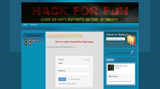 
                            6. Hack Gmail Using Fake Login Page ~ Hack For Fun | Learn the most ...