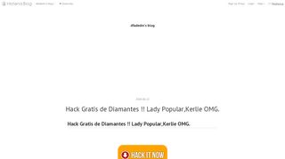 
                            13. Hack Gratis de Diamantes !! Lady Popular,Kerlie OMG. - dfadedm's blog