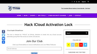 
                            10. Hack iCloud Activation Lock - HackersOnlineClub
